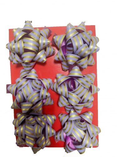 Poly Bows with Gold Print - 2" / 3" / 4"