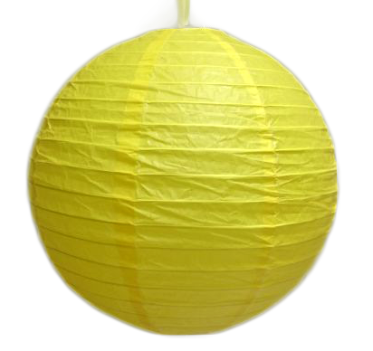 Yellow Hanging Paper Lanterns party decoration 12"