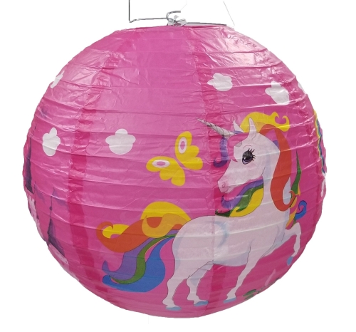 Unicorn Hanging Paper Lanterns party decoration 12"