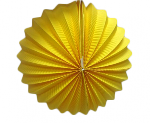 Yellow chinese Accordion hanging paper lantern party decoration 78"