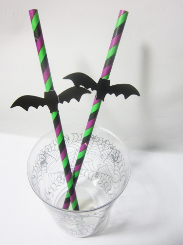 Paper Straws with Icon 7.7"