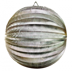 Silver Foil hanging paper lantern party decoration 8