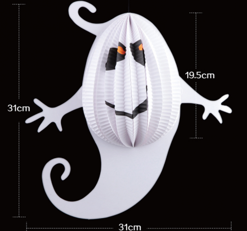 Special Ghost Accordion hanging paper lantern Halloween decoration 31x31cm