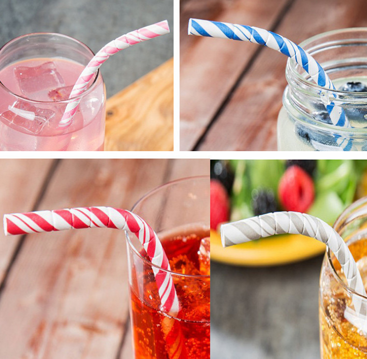 Bendable Paper Straws 7.7"