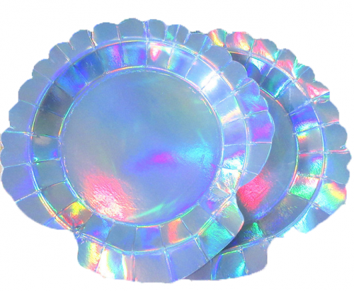 Iridescent Paper Plates 7" and 9"