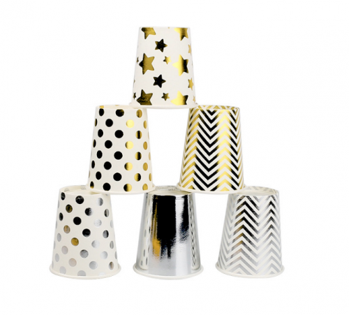Mixed Foil Printed Paper Cups 9oz