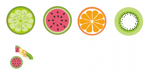 Fruits Napkins 25cm & 33cm