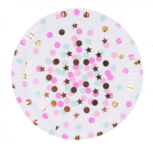 Dots & Star Paper Plate 7" & 9"