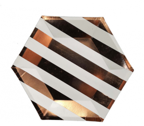 Hexagon Paper Plate 10"