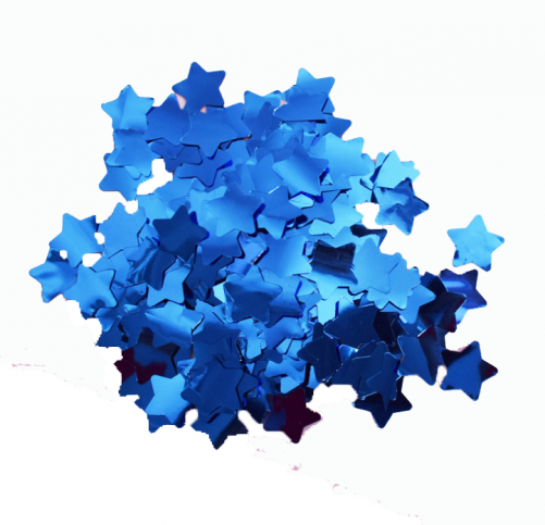 Solid Metallic Foil Star Confetti