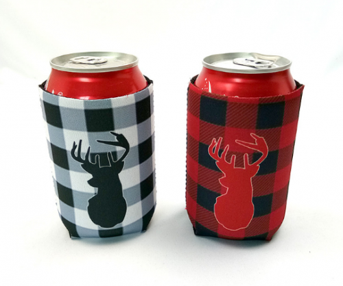 Buffalo Plaid can Coolers 10x12cm