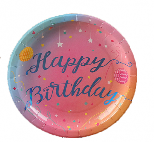 Birthday Paper Plate 7" & 9"