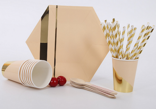 Gold Foil Tableware set