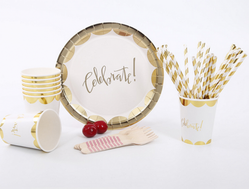 Gold Foil Tableware set