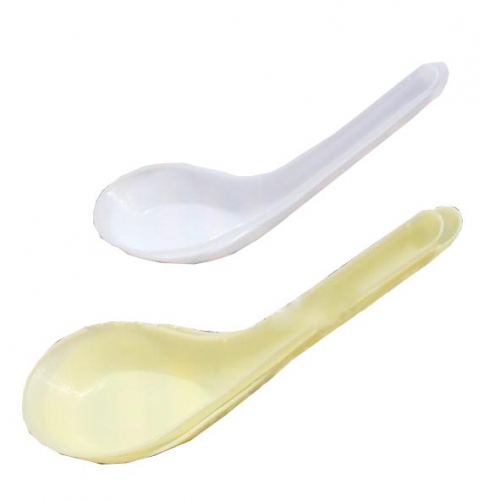 Plastic Party Soup Spoons 4.65"