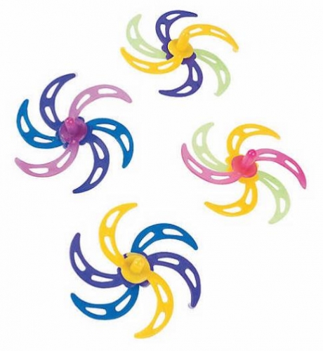 Neon Spin Tops 2"