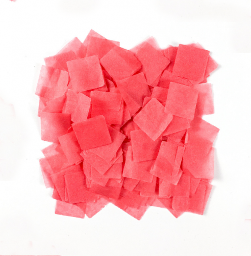Red Square Paper Confetti 2cm