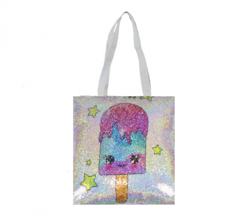 Sequin Ice Cream Tote Bags 33x38cm