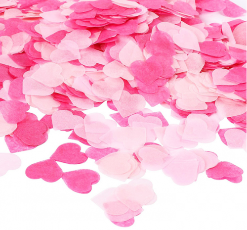 Colorful Heart Paper Confetti Assortment 1.2 & 2.5cm