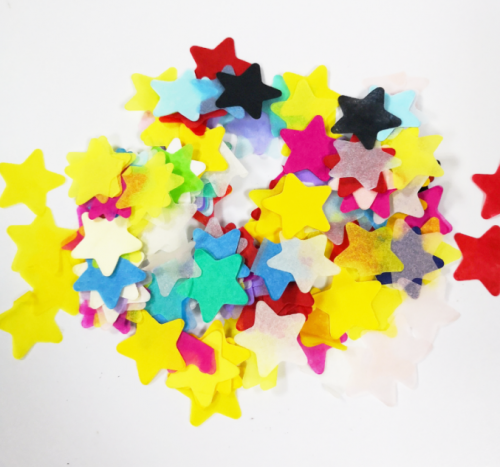 Colorful Star Paper Confetti Assortment 2.5cm