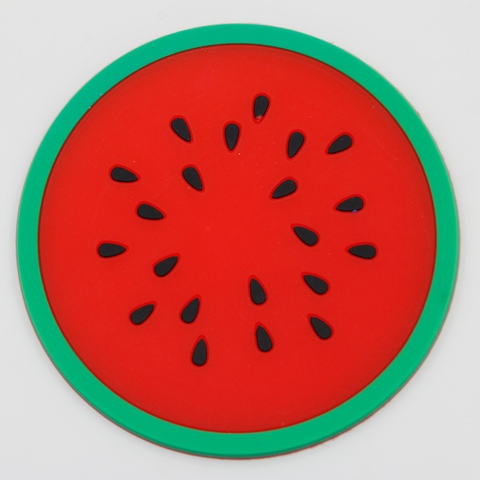 Watermelon Silicone Coasters 3.75"
