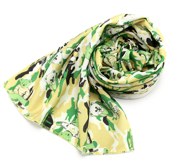 Camouflage Bear Cool Towels 30x88cm