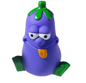 Rubber Eggplant 10.5x8cm