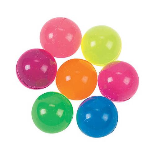 Bright Neon Bouncy Ball Assortment 25mm