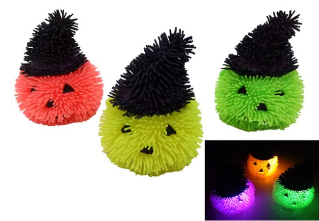Light-up Puffer Pumpkin 3"