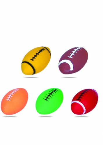 Multiple Colors Football Asst 5"