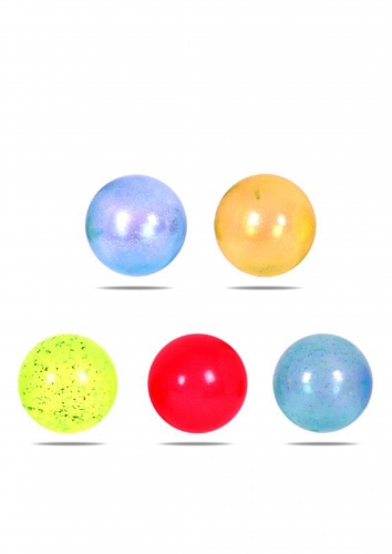 Pearlized PVC Ball with Glitter 5"