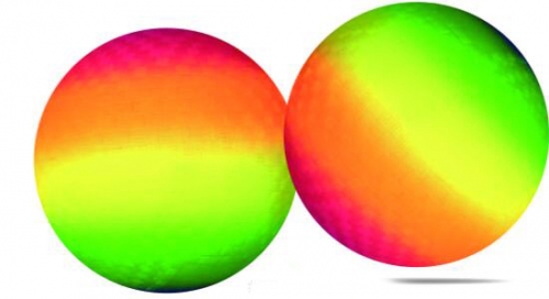 Rainbow Playground Ball 16" inflated