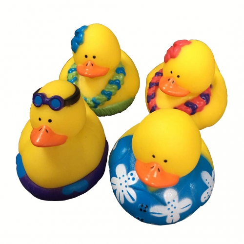 Luau Rubber Duckies 2"