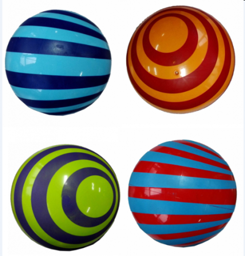 Jumbo Swirl Printed PVC Ball 15”