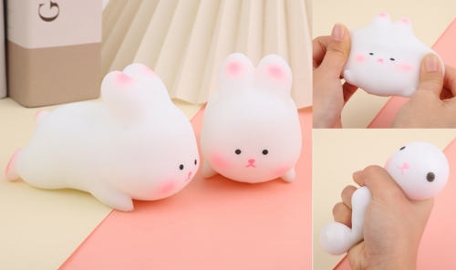 TPR Squishy Bunny 3.35"