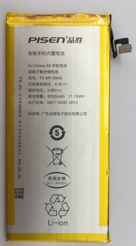 Pisen battery For Samsung A8 battery