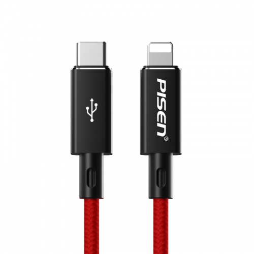 1.2M Lightning to USB-C PD Fast Charging Cable (red) PCL03-1000 PISEN
