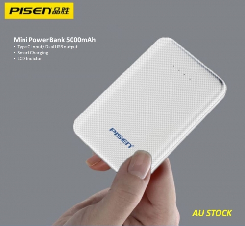 Mini Power bank 5000mah (White) TS D255 PISEN