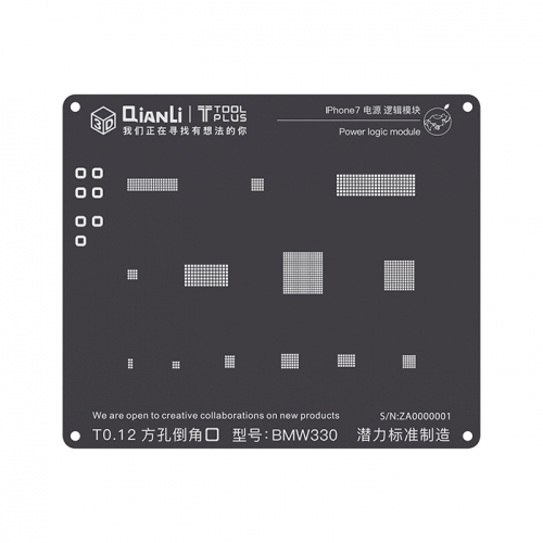 2D Black StencilPower Logic
iPhone 7 Qianli