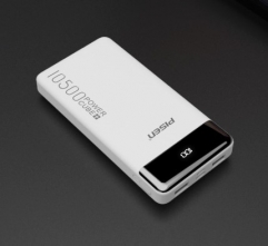 Power bank 10000mah LED display white D105-T-1 PISEN PRO ALL