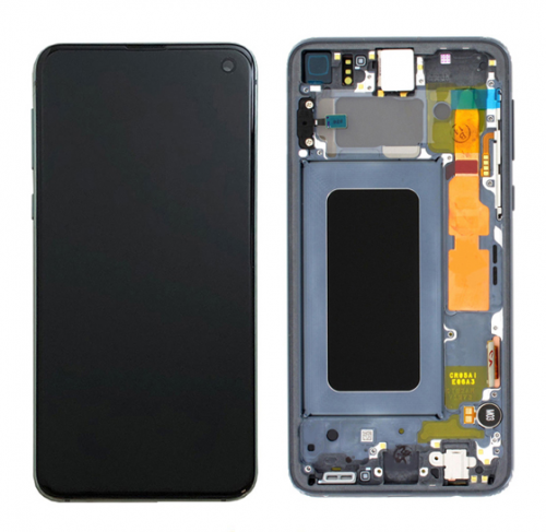 For Samsung Galaxy S10 (G973F)  screen and Digitizer Assembly (Service Pack) - silver / grey