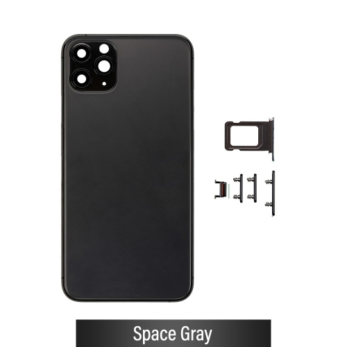 Back Housing for iPhone 11 pro max Black (No logo)