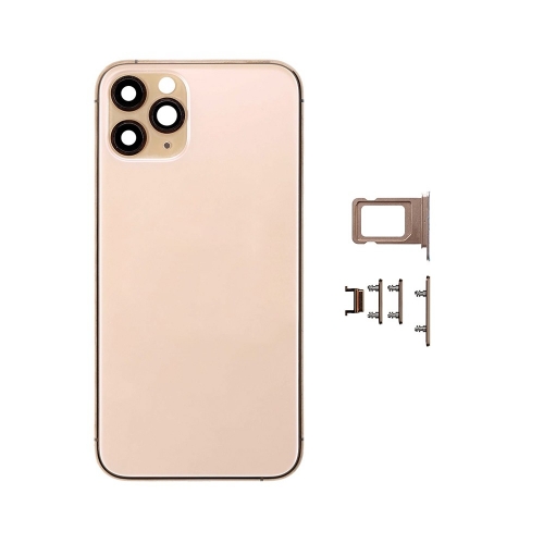 Back Housing for iPhone 11 pro Golden  (No logo)