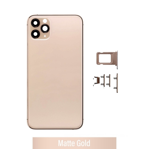 Back Housing for iPhone 11 pro max Golden  (No logo)