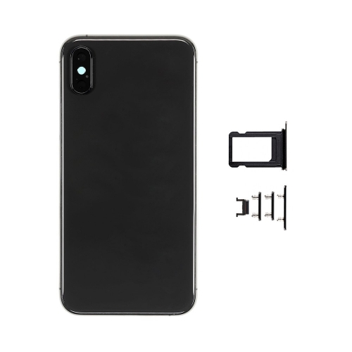 Back Housing for iPhone xs Black (No logo)
