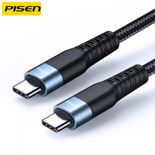 1M USB-C to USB-C Fast 100W PRO PD3.1 GEN2 Double Charging Cable LS-TC08 PISEN