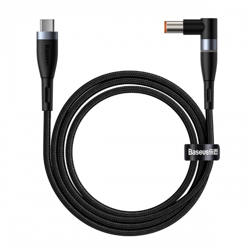 Baseus Zinc Magnetic Series Lenovo Laptop Charging Cable Type-C to DC Round Port(7.9*5.5mm) 100W 2m Black