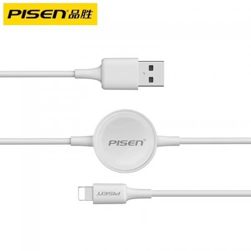 For Apple Watch Charging 2 in 1  Lightning cable PISEN