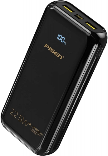 PD QC 3.0 Fast Charging Power bank 22.5W 20000mah with LED Display  Tri-Outputs & Dual Inports BL-D98LS PISEN