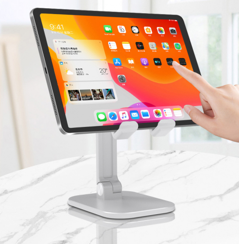 Folding desktop stand for phone/ipad（white）